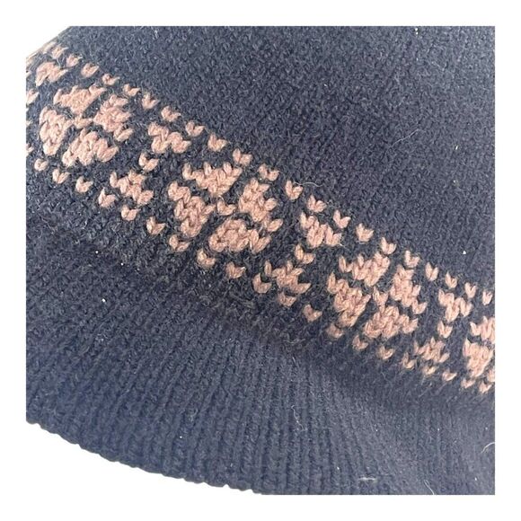 Vintage Amalgamated Glove Workers Union Made Knit Bucket Hat Black Grandpa Core - Picture 5 of 7